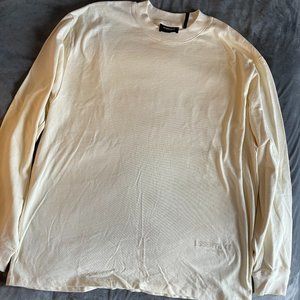 Men's Cream Essentials (FOG) Long Sleeve Shirt - XL
